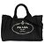 Borsa Tote Prada in tela nera Nero