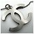Collier Chanel en strass argenté - vue 6