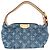 Borsa Louis Vuitton Pochette Hills Mini da donna Blu Monogramma