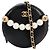 Borsa a tracolla mini Matelassé da donna Chanel Nero Bianco