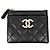 Tarjetero Chanel Negro Blanco