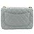 Borsa a tracolla Chanel in pelle verde e bianca Bianco - vista 2