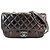 Borsa a tracolla Chanel da donna Marrone Bianco
