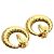 Céline Orecchini Celine Circle Macadam in oro giallo 18K - vista 2