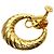 Céline Orecchini Celine Circle Macadam in oro giallo 18K - vista 5