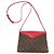 Louis Vuitton M44031 Borsa a tracolla Saint Michel Rosso - vista 2
