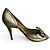 Fendi goldfarbene Leder-Pumps mit Schleife Golden - Ansicht 2
