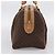 Céline Celine Vintage Macadam Boston Canvas and Leather Marrone - vista 5