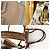 Borsa Tote Miu Miu da Donna con Fiocco e Patchwork Marrone Bianco Multicolore - vista 7