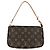 Louis Vuitton Pochette Accessoires Handtasche Braun Weiß Monogramm