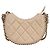 Bolso de hombro Mini Hobo para mujer Chanel Blanco Beige Dorado - vista 2