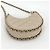 Bolso de hombro Mini Hobo para mujer Chanel Blanco Beige Dorado - vista 3