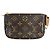 Borsa Louis Vuitton Mini Pochette Accessoires Marrone Bianco Monogramma - vista 2