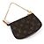 Borsa Louis Vuitton Mini Pochette Accessoires Marrone Bianco Monogramma - vista 3