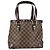 Borsa Tote Louis Vuitton Hampstead PM Marrone Bianco - vista 2