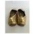 Mocassins em couro dourado Coach - vista 5