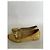 Bailarinas Miu Miu de piel charol amarilla con joya Beige - vista 3