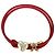 Bracciale con ciondoli Louis Vuitton rosso e bianco