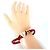 Bracciale con ciondoli Louis Vuitton rosso e bianco - vista 3