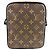 Borsa a tracolla Louis Vuitton Christopher Marrone Nero Bianco - vista 2