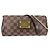 Borsa Louis Vuitton Damier Eva da donna Marrone Bianco Damier ebene