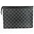 Louis Vuitton Pochette Voyage MM Clutch Bag pour Homme en Damier Graphite Noir Blanc - vue 2