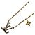 Collana con pendente in strass dorato Louis Vuitton D'oro