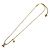 Collana con pendente in strass dorato Louis Vuitton D'oro - vista 5