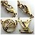 Collana con pendente in strass dorato Louis Vuitton D'oro - vista 6