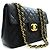 Chanel Classic Flap Lambskin Jumbo Nero - vista 3