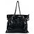 Chanel Shopper aus schwarzem Lackleder