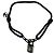 Bracciale con charm in titanio da uomo Louis Vuitton Nero
