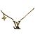 Collana Louis Vuitton strass dorata D'oro - vista 2