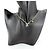 Collana Louis Vuitton strass dorata D'oro - vista 3
