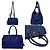 Prada Leder Tote Bag BN2767 Blau - Ansicht 2