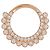 Autre Marque Maria Tash Apsara Orecchino a cerchio in oro rosa 18K e diamanti D'oro