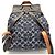 Zaino Coach Signature Turnlock Blu navy - vista 2