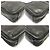Borsa a tracolla Louis Vuitton Danube Monogram Shadow in pelle Nero - vista 3