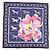 Hermès Hermes MABLE SILK Bandana Fleurie 043710S Blu