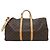 Louis Vuitton Monogram Keepall Bandoulière 55cm Braun