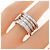 Bulgari Anello Bvlgari B.zero1 a 4 bande in oro bianco - vista 4