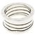 Bulgari Anello Bvlgari B.zero1 a 4 bande in oro bianco 18K - vista 2