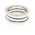 Bulgari Anello Bvlgari B.zero1 a 3 bande in oro bianco - vista 2