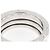 Bulgari Anello Bvlgari B.zero1 a 3 bande in oro bianco - vista 3