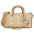 Borsa a mano media Christian Dior Lady D-Joy Beige