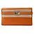 Hermès Cartera larga Hermes Kelly en piel Chevre Orange Naranja - vista 3