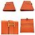 Hermès Cartera larga Hermes Bearn Classic Chevre Orange Naranja - vista 5