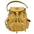Mochila de couro para mulheres Miu Miu Amarelo