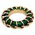 Bottega Veneta Ring aus Malachit-Paste Grün