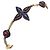 Bracciale Charm Louis Vuitton M61157 Nero Rosso Blu D'oro Bordò